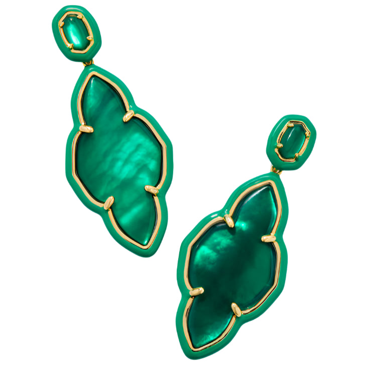 Kendra Scott Abbie Gold Enameled Earrings