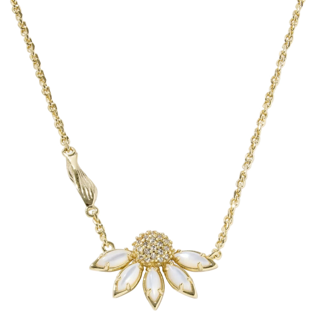 Kendra Scott Anya Flower Gold Pendant Necklace