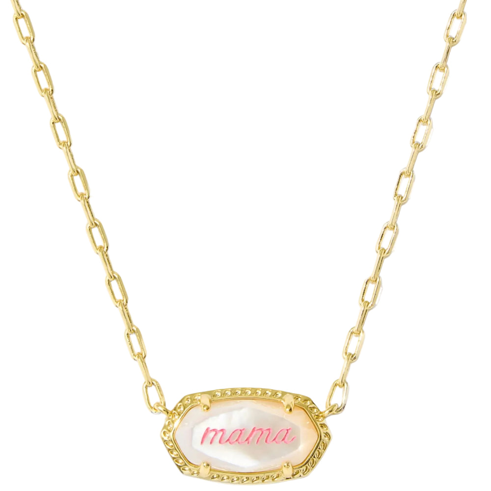Kendra Scott Elisa Gold "Mama" Script Pendant Necklace