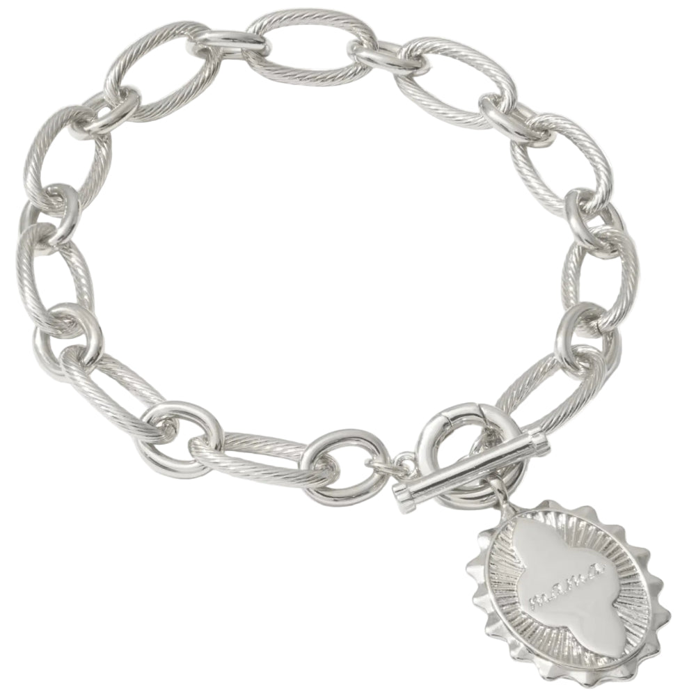 Kendra Scott "Mama" Chainlink & Charm Bracelet