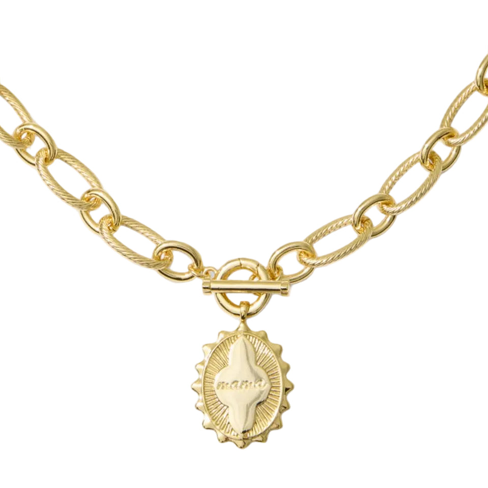 Kendra Scott "Mama" Chainlink Pendant Necklace