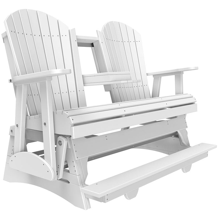LuxCraft Polywood Adirondack 5' Glider Balcony Bench