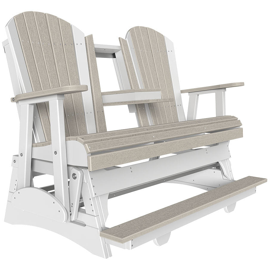 LuxCraft Polywood Adirondack 5' Glider Balcony Bench