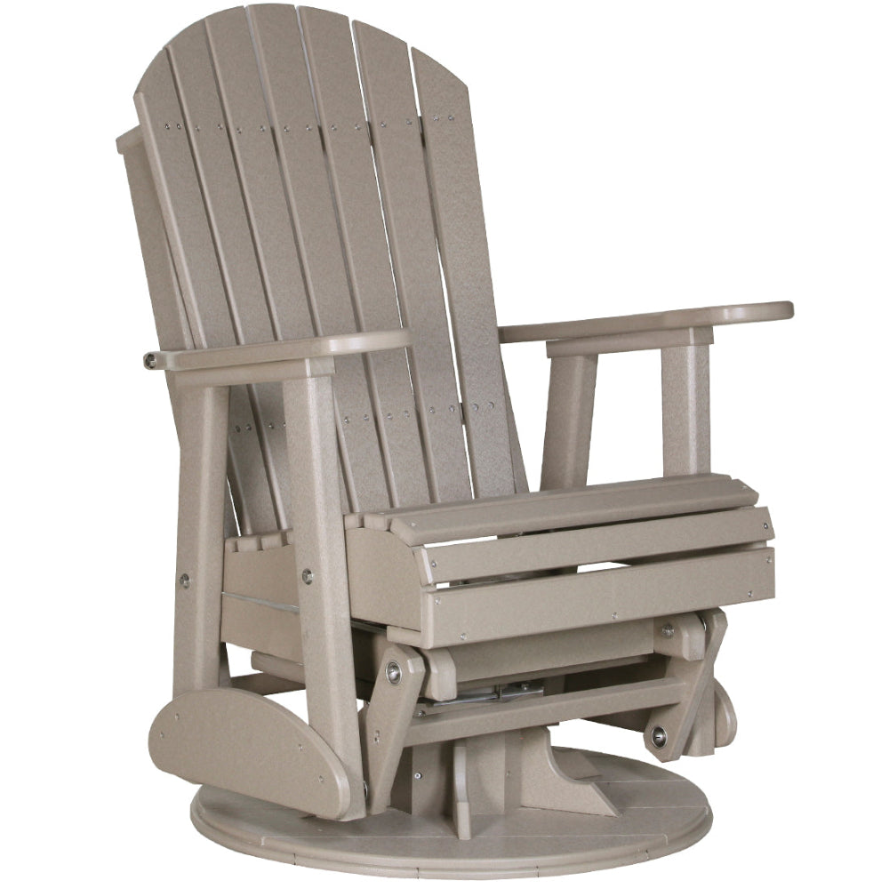 LuxCraft Polywood Adirondack 2' Swivel / Glider Chair
