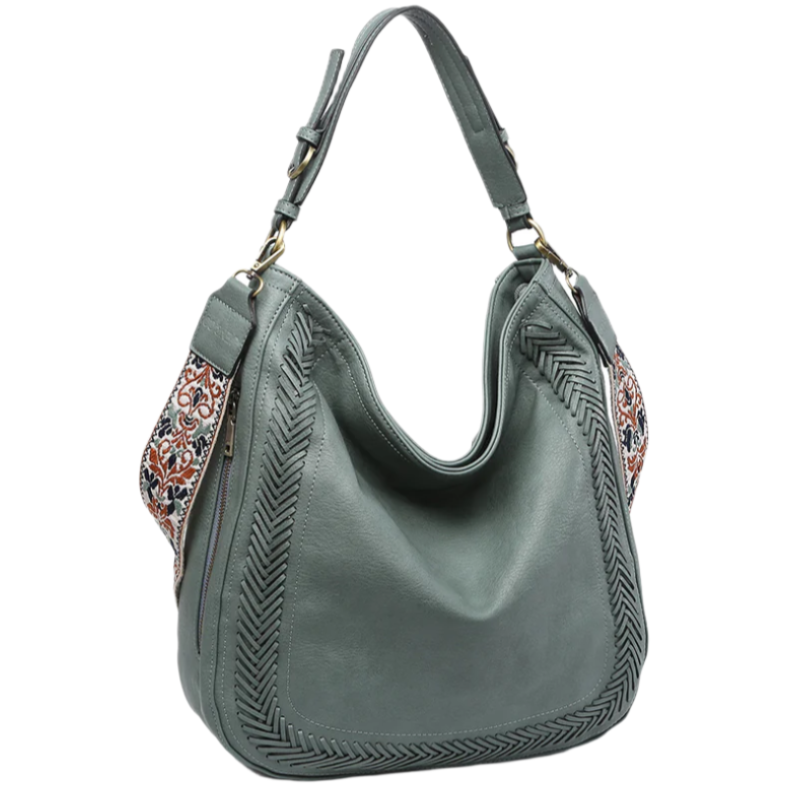 Jen & Co. Aris Whipstitch Vegan Leather Crossbody Bag