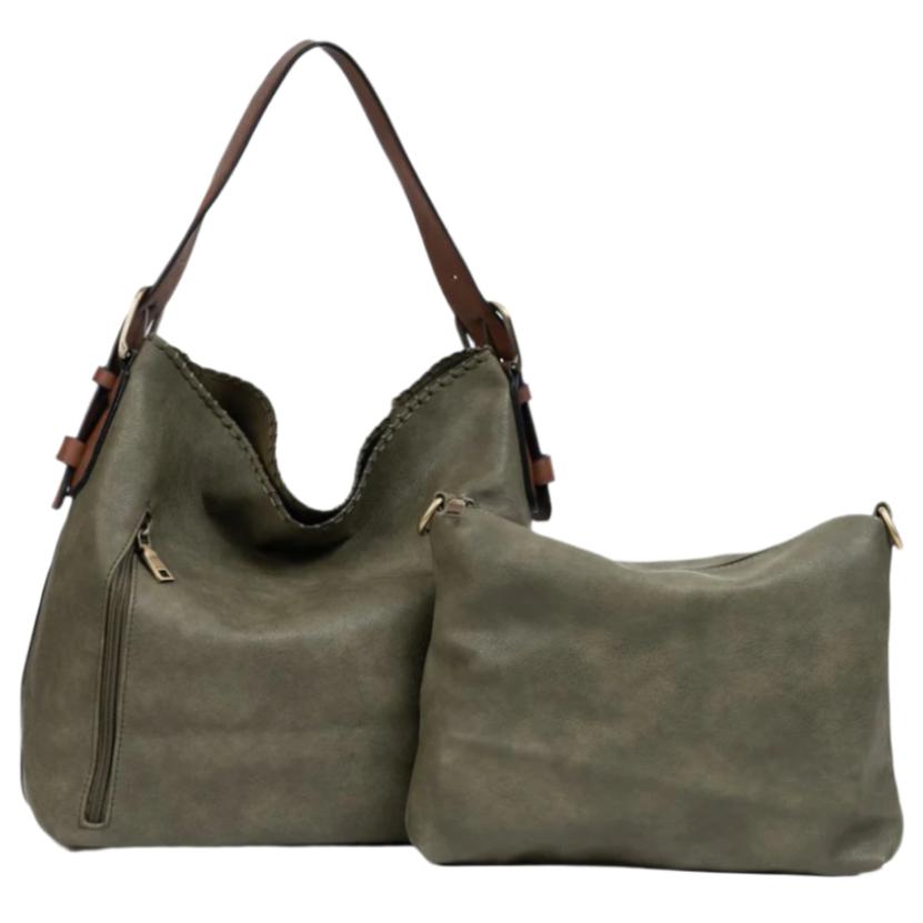 Jen & Co. Alexa Hobo Vegan Leather Concealed Carry Bag