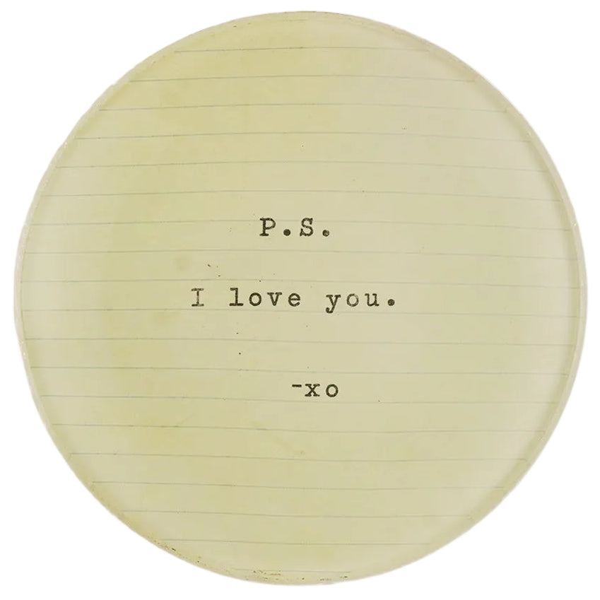 Sugarboo & Co. Glass Decoupage Decorative Plates - 4"