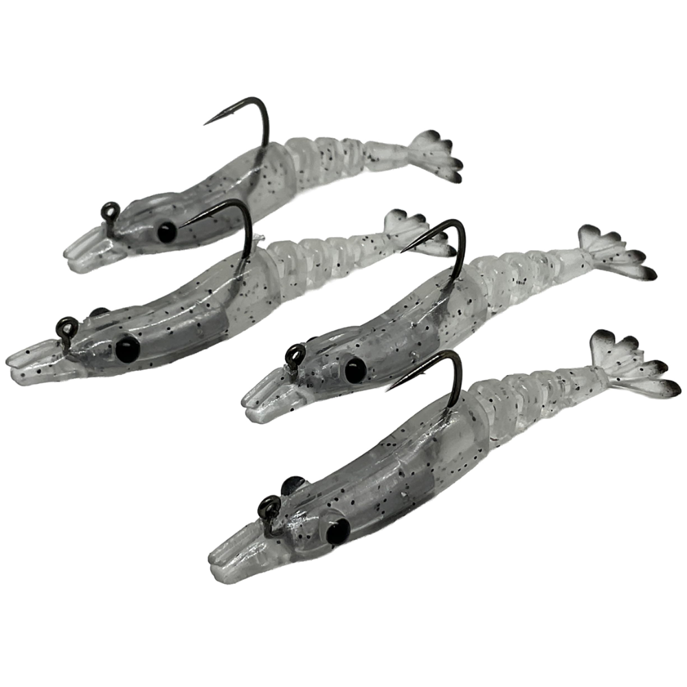 Marker 54 Shrimplets Soft Lure + Hook Rig - 4 pc.