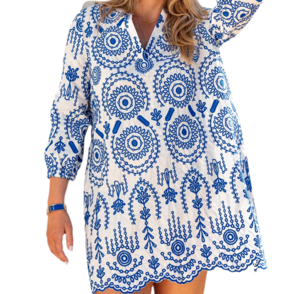 Mersea Edie Embroidered Tunic Dresses