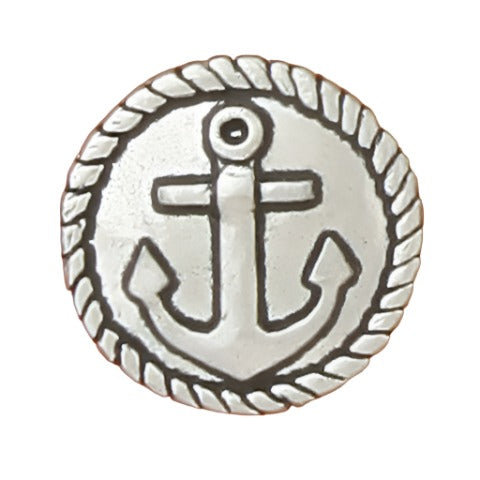 Basic Spirit Ocean-Themed Pewter Cabinet Knobs - 1.25"