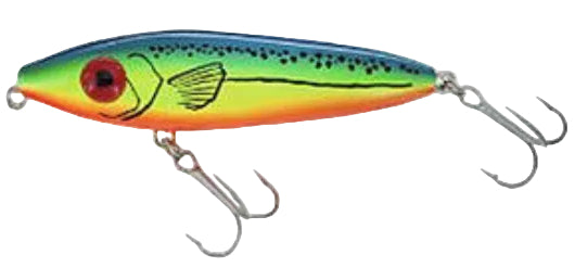MirrOlure She Dog 3/4 oz. Rattling Surface Walker Lures - 4"