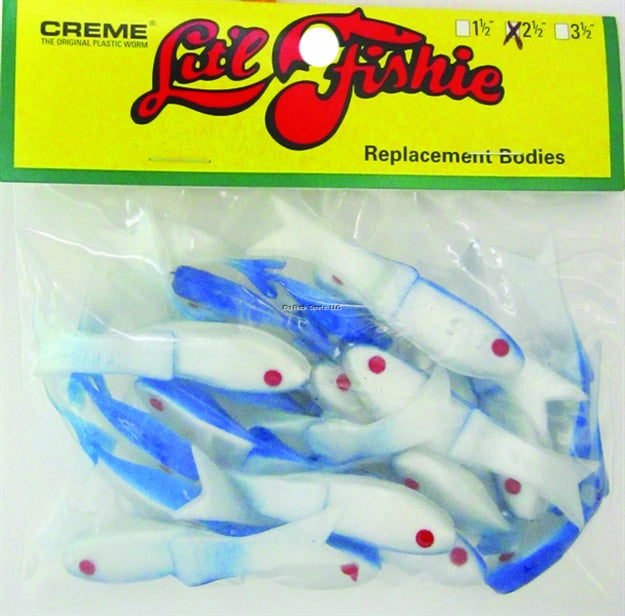 Creme Lit'l Fishie Minnows Soft Lures - 2.5" & 3.5"