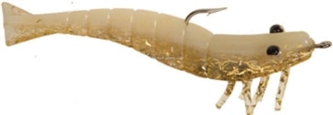 D.O.A. Pre-Rigged 3" Shrimp Scented Soft Lures - 3 pc.